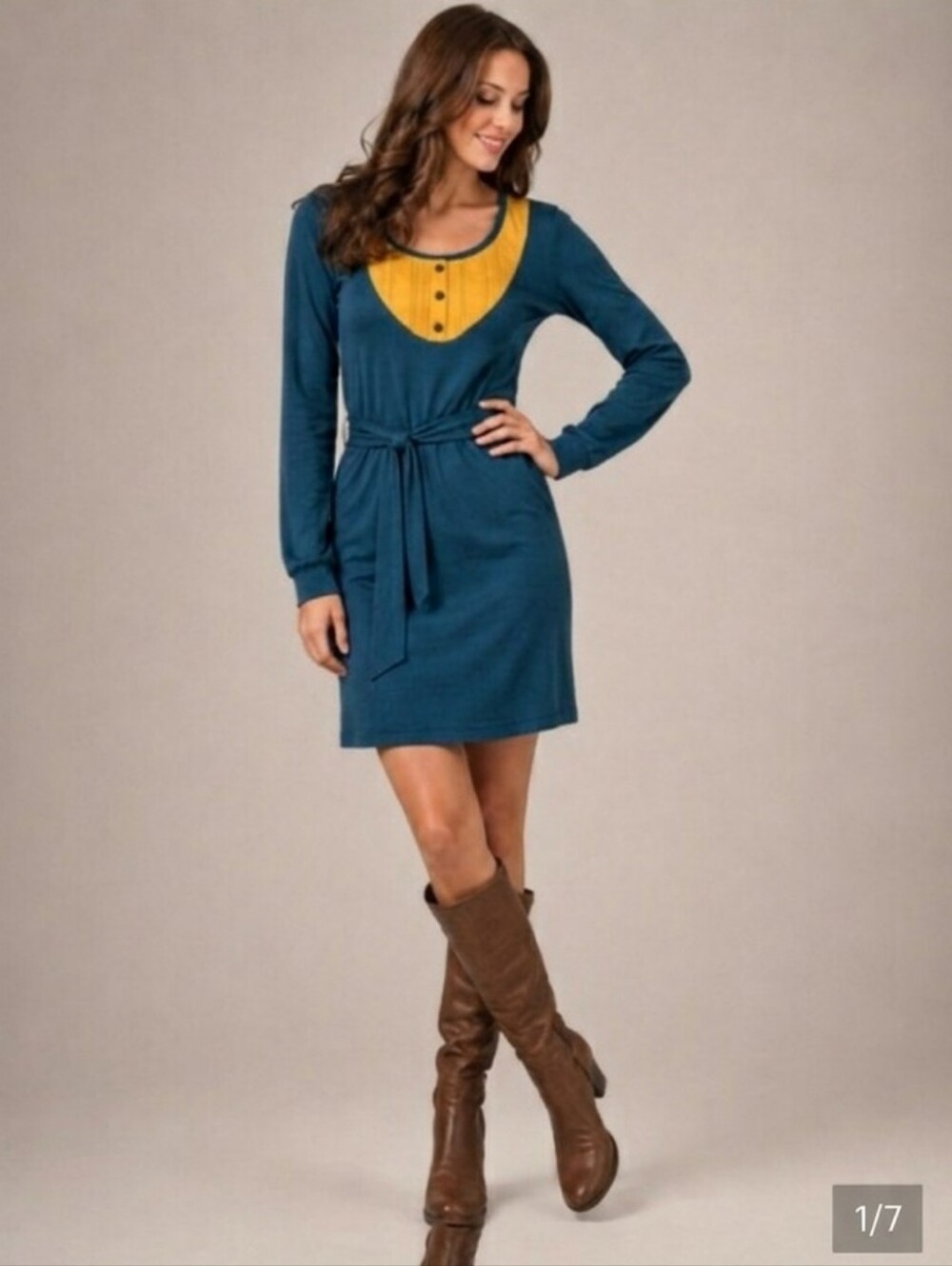BCBGeneration Soft Belted Sweater Dress
